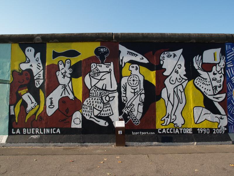 Berlin, Germany: East Side Gallery (Berlin Wall): La Buerlinca (1990/2009, Stephan Cacciatore)