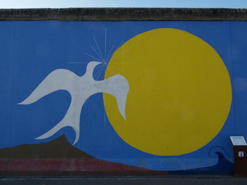 Berlin, Germany: East Side Gallery (Berlin Wall): Dawn of Peace (1990/2009, Salvadore de Fazio)