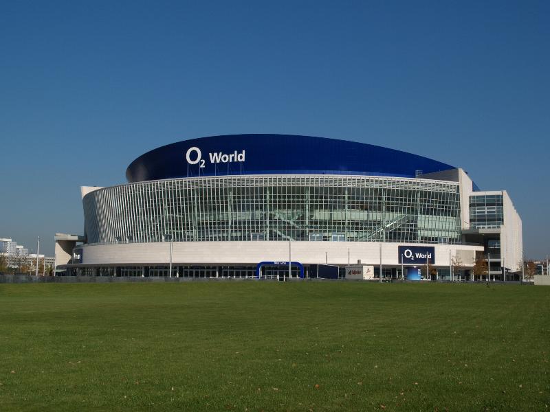 Berlin, Germany: Mildred-Harnack-Strasse: O2 World Arena (2008, Populous and JSK Architekten)