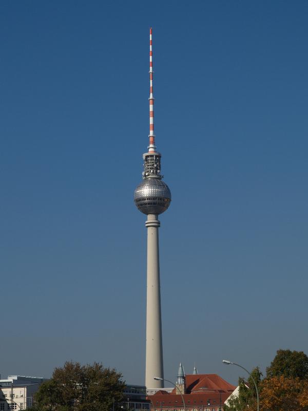 Berlin, Germany: Alexanderplatz: Fernsehturm (TV Tower) (1965-1969, Hermann Henselmann)