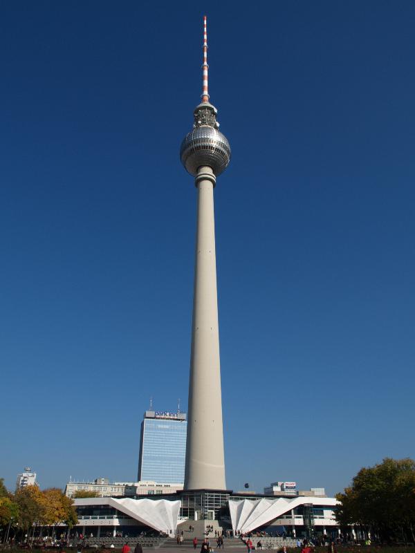 Berlin, Germany: Alexanderplatz: Fernsehturm (TV Tower) (1965-1969, Hermann Henselmann)