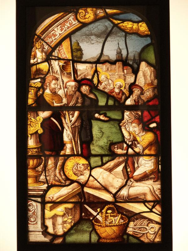 London, England: Victoria and Albert Museum: The Nailing of Christ to the Cross (about 1538-1539, Gerhard Remsich, from the abbey of Steinfeld, Germany, Lower Rhine)
