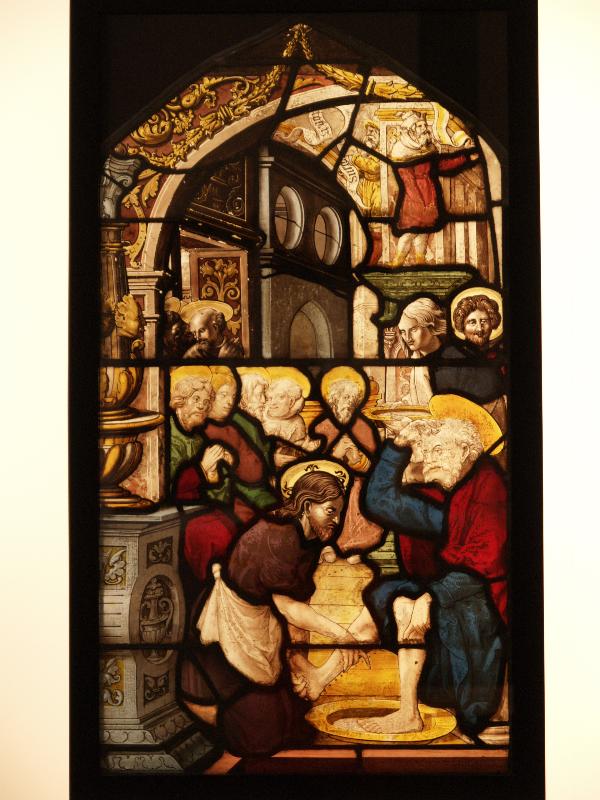 London, England: Victoria and Albert Museum: Christ Washing Peter's Feet (1531, Gerhard Remsich, from the abbey of Steinfeld, Germany, Lower Rhine)