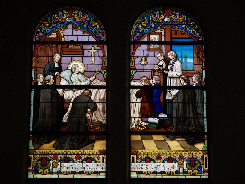 Paris, France: Rue du Docteur Roux, Eglise Saint Jean-Baptiste de La Salle: Death of St Jean Bapitiste de la Salle (1910-1912, Charles Champigneulle)