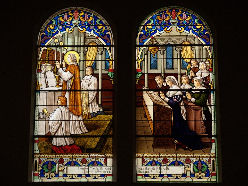 Paris, France: Rue du Docteur Roux, Eglise Saint Jean-Baptiste de La Salle: First Mass of St Jean Bapitiste de la Salle (1910-1912, Charles Champigneulle)