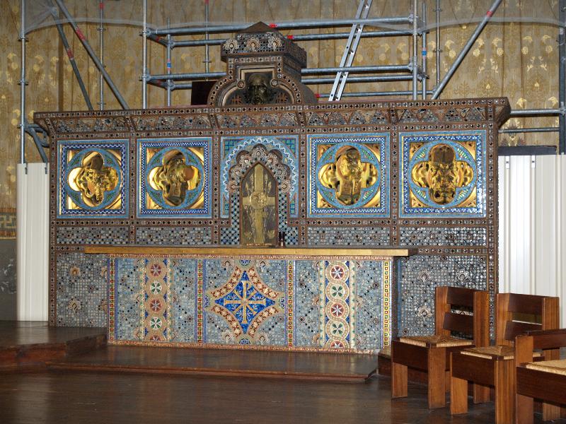 Paris, France: Rue des Abbesses, Eglise Saint-Jean-de-Montmartre: main altar
