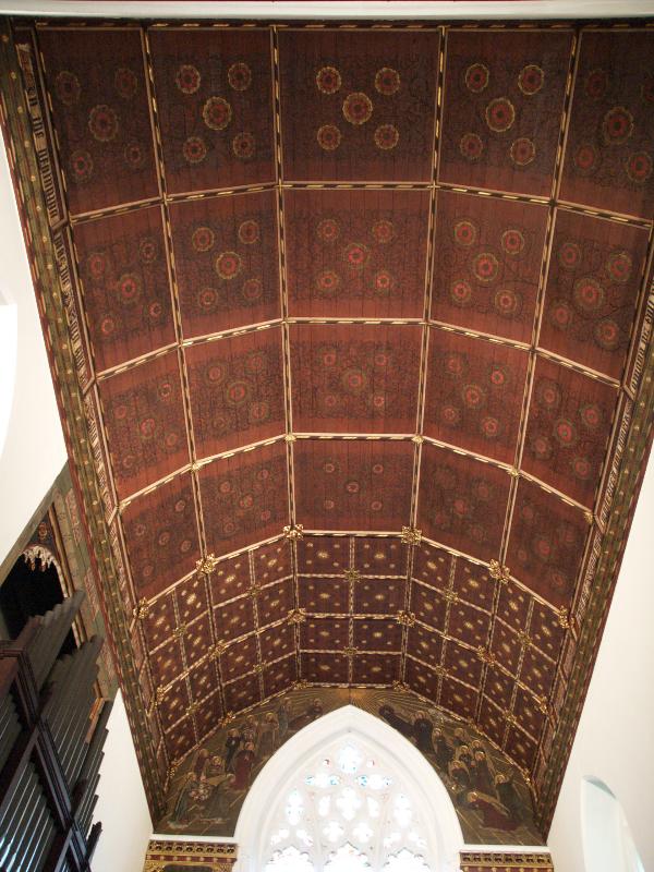 Cambridge, England: St Botolph's Church: roof (1872, Frederick Leach; angels, possibly 1880s, Godfrey Gray)