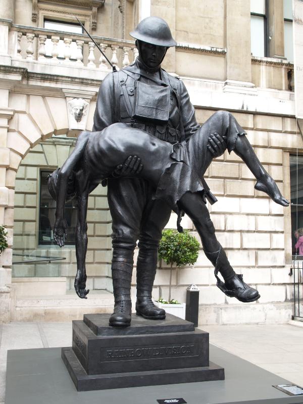 London, England: Royal Academy: Rainbow Division Memorial (James Butler)