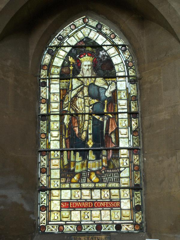 Cambridge, England: St Giles's Church: St Edward Confessor (Heaton, Butler and Bayne)