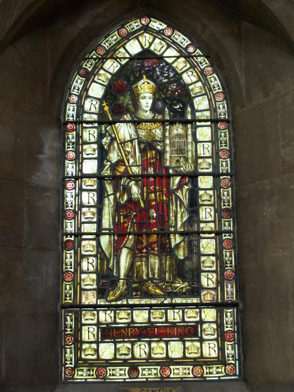 Cambridge, England: St Giles's Church: Henry VI (Heaton, Butler and Bayne)