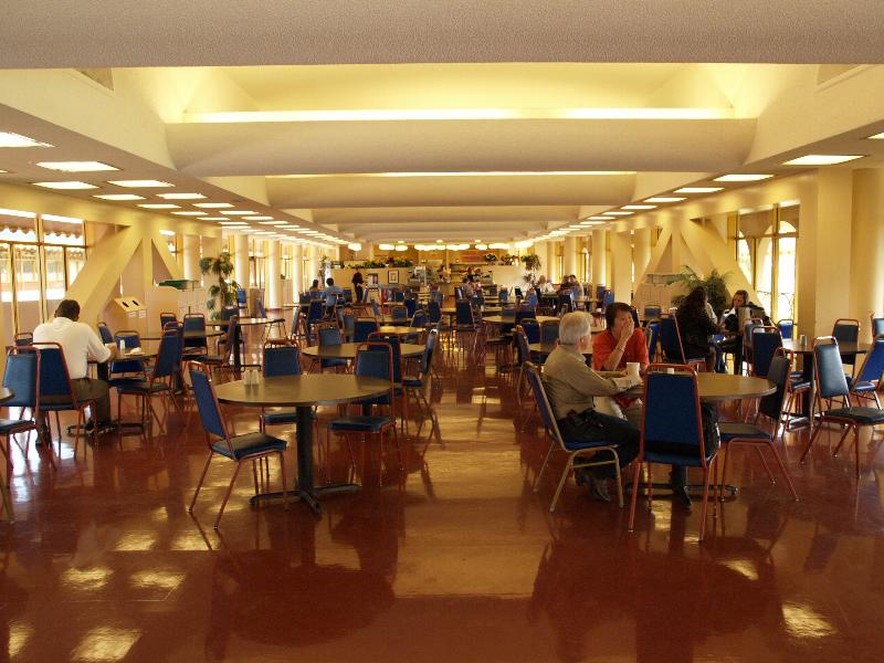 San Rafael, California (CA): Marin County Civic Center: cafeteria (1960-1962, Frank Lloyd Wright)