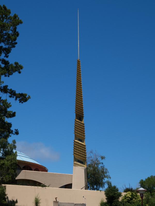 San Rafael, California (CA): Marin County Civic Center: tower (1960-1962, Frank Lloyd Wright)