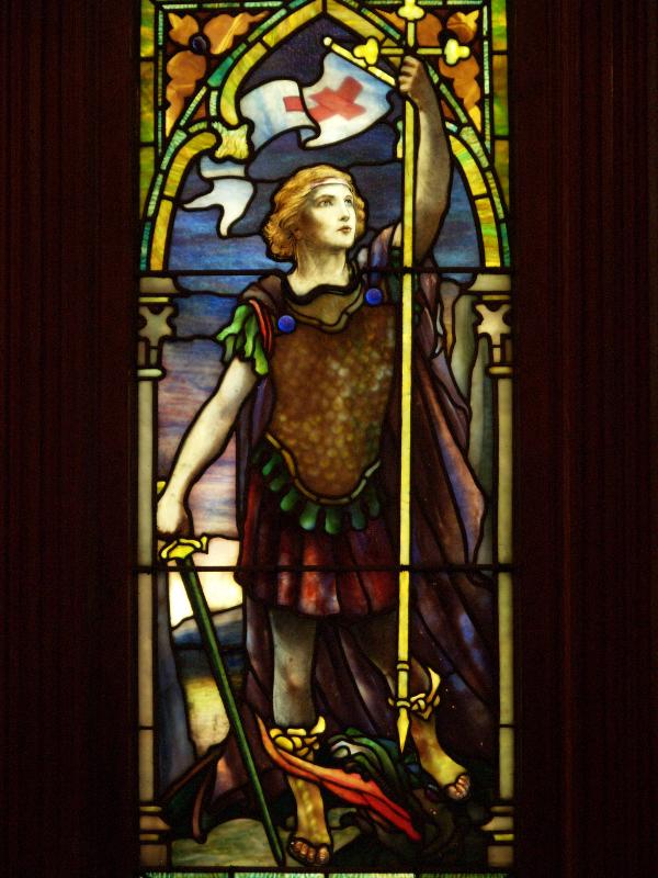 Mare Island, California (CA): St Peter's Chapel: St George (1907, Tiffany Studios)