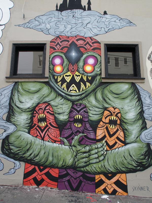 San Francisco, California (CA): Steiner Street at Haight Street: monster (2010, Skinner)