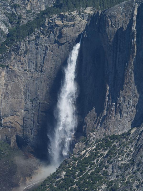 Yosemite National Park, California (CA): Glacier Point: view of Upper Yosemite Falls