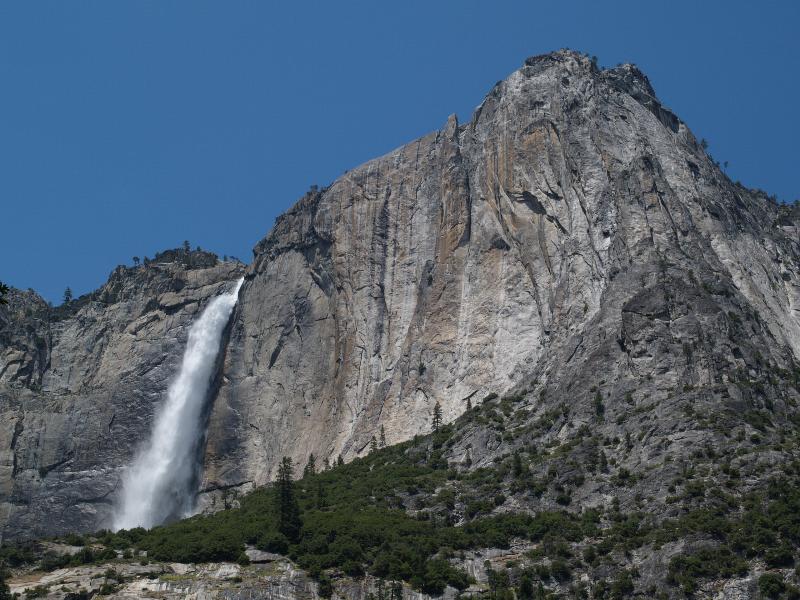 Yosemite National Park, California (CA): Yosemite Valley: Upper Yosemite Falls and Yosemite Point