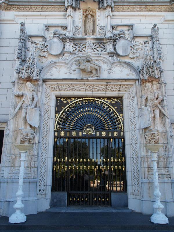 San Simeon, California (CA): Hearst Castle: Casa Grande, main entrance