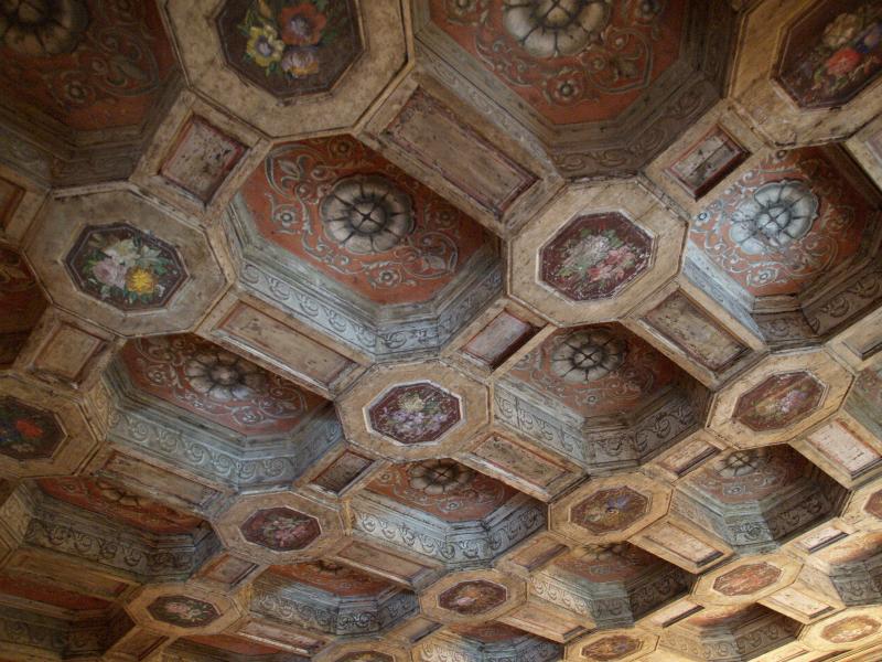 San Simeon, California (CA): Hearst Castle: Casa Grande, ceiling