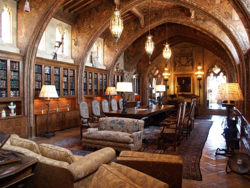 San Simeon, California (CA): Hearst Castle: Casa Grande, Gothic Study