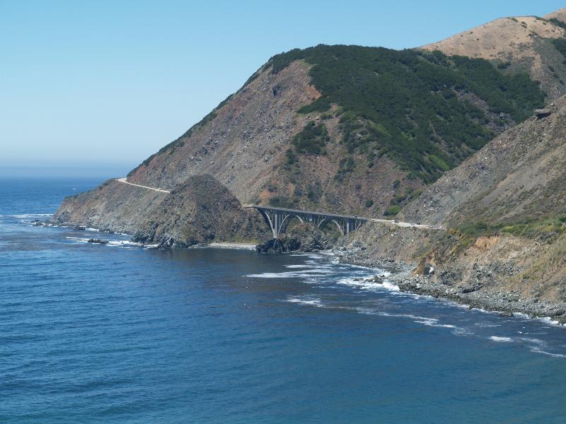 Highway 1, California (CA): Big Creek Bridge: view (1937)