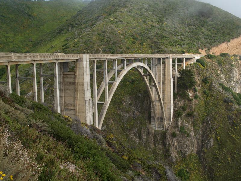 Highway 1, California (CA): Bixby Bridge: view (1932)