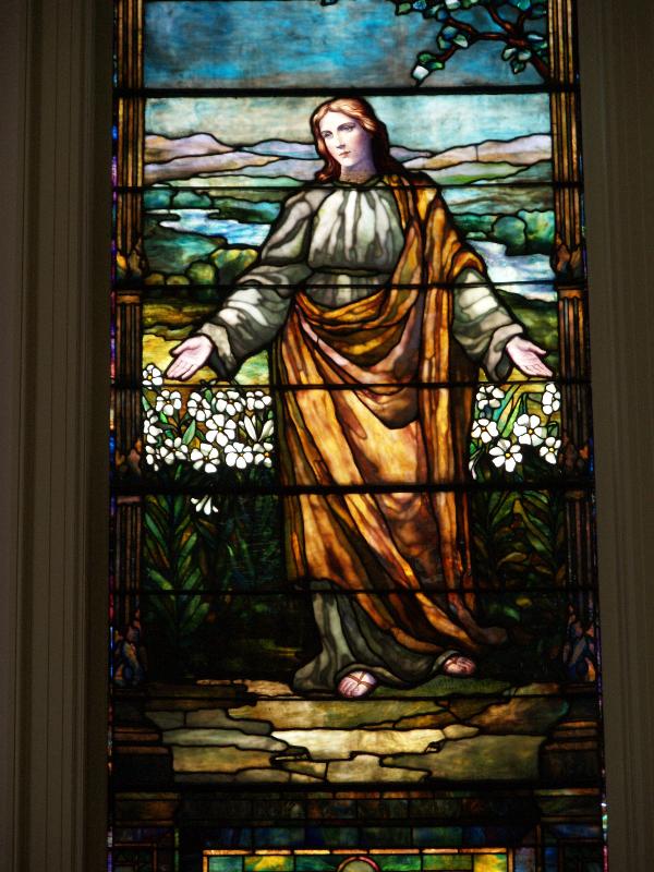 Northampton, Massachusetts (MA): Unitarian Church: Charity (1905, Lamb Studios)