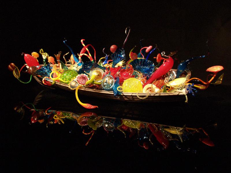 Boston, Massachusetts (MA): Museum of Fine Arts: Ikebana Boat (2011, Dale Chihuly)