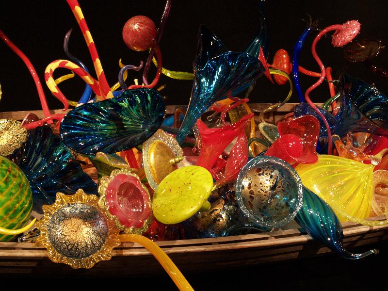 Boston, Massachusetts (MA): Museum of Fine Arts: Ikebana Boat, detail (2011, Dale Chihuly)
