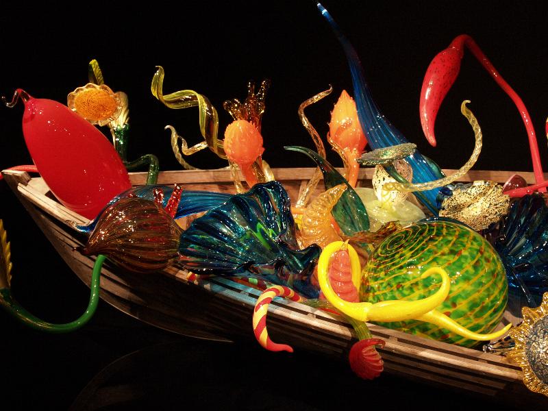 Boston, Massachusetts (MA): Museum of Fine Arts: Ikebana Boat, detail (2011, Dale Chihuly)