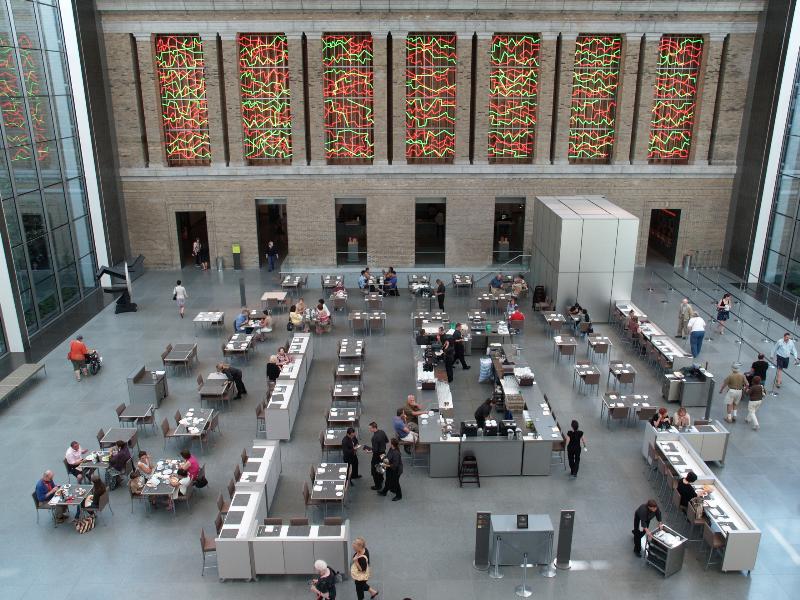Boston, Massachusetts (MA): Museum of Fine Arts: Ruth and Carl J. Shapiro Family Courtyard (New American Cafe)