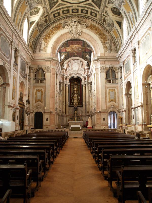 Lisbon, Portugal: Igreja da Encarnacao (Church of the Incarnation): interior (1784, architect Manuel Caetano de Sousa)