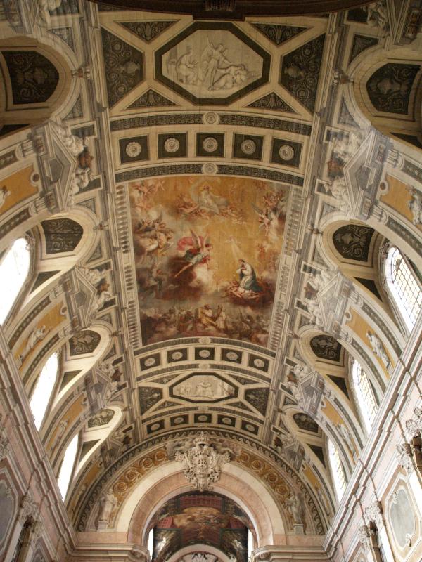 Lisbon, Portugal: Igreja da Encarnacao (Church of the Incarnation): ceiling (artist Pedro Alexandrino)