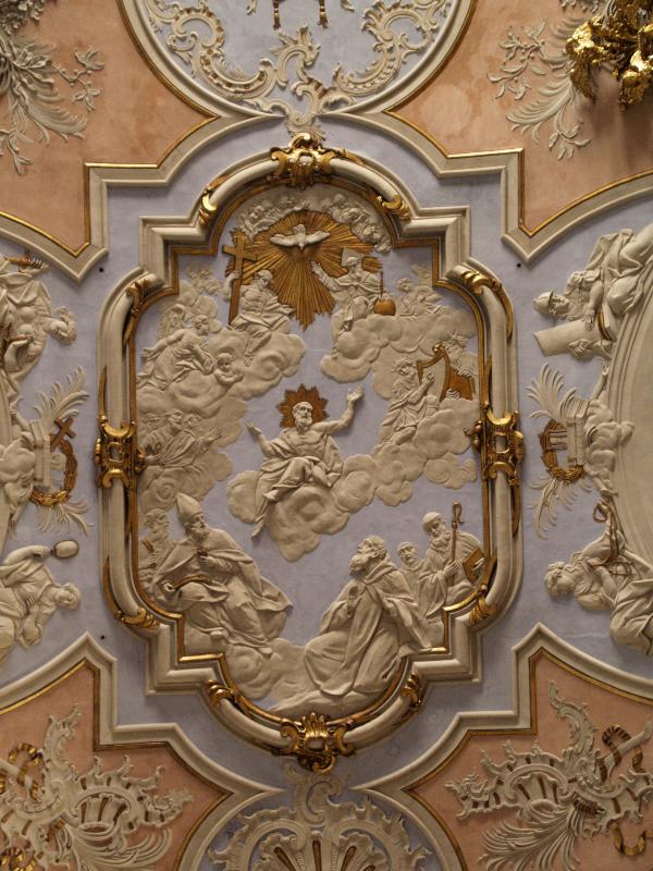 Lisbon, Portugal: Igreja de Santa Catarina (Church of St Catherine): ceiling detail