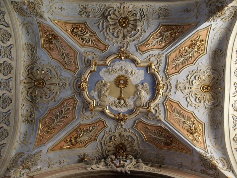 Lisbon, Portugal: Igreja de Santa Catarina (Church of St Catherine): ceiling detail
