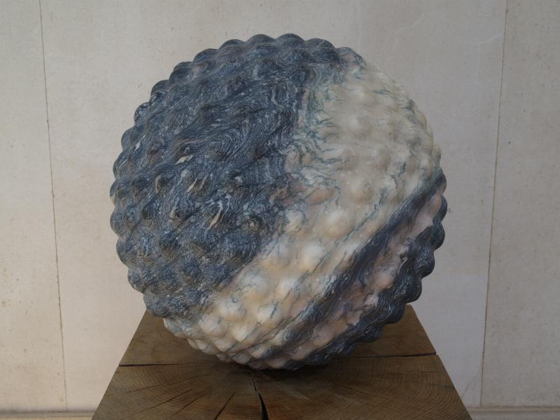 Cambridge, England: Fitzwilliam Museum: Solid Air II (2010, Peter Randall-Page)