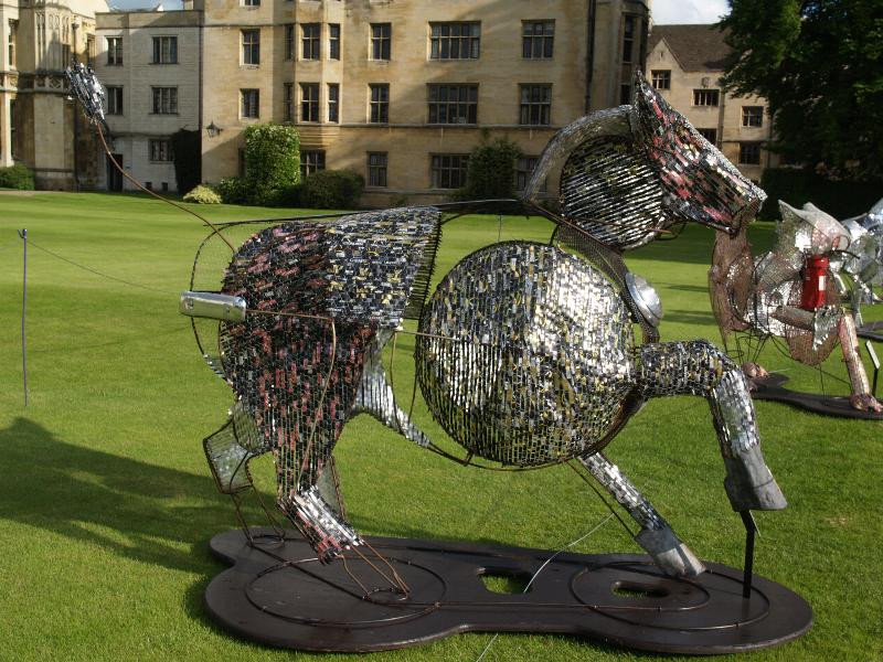 Cambridge, England: King's College: The Black Bull of Clarence (2012, Tom Hiscocks)