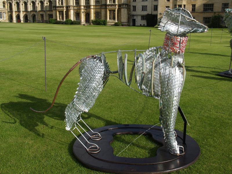 Cambridge, England: King's College: The White Greyhound of Richmond (2012, Tom Hiscocks)