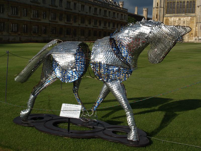 Cambridge, England: King's College: The White Horse of Hanover (2012, Tom Hiscocks)