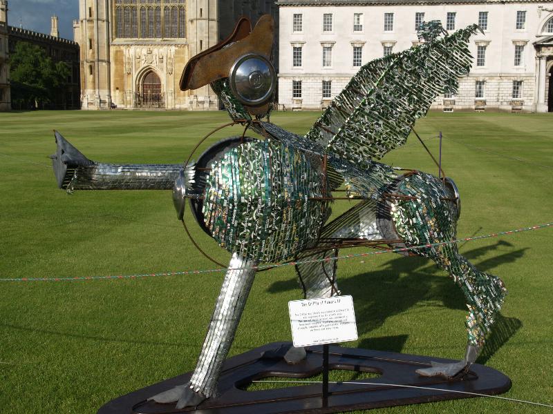 Cambridge, England: King's College: The Griffin of Edward III (2012, Tom Hiscocks)