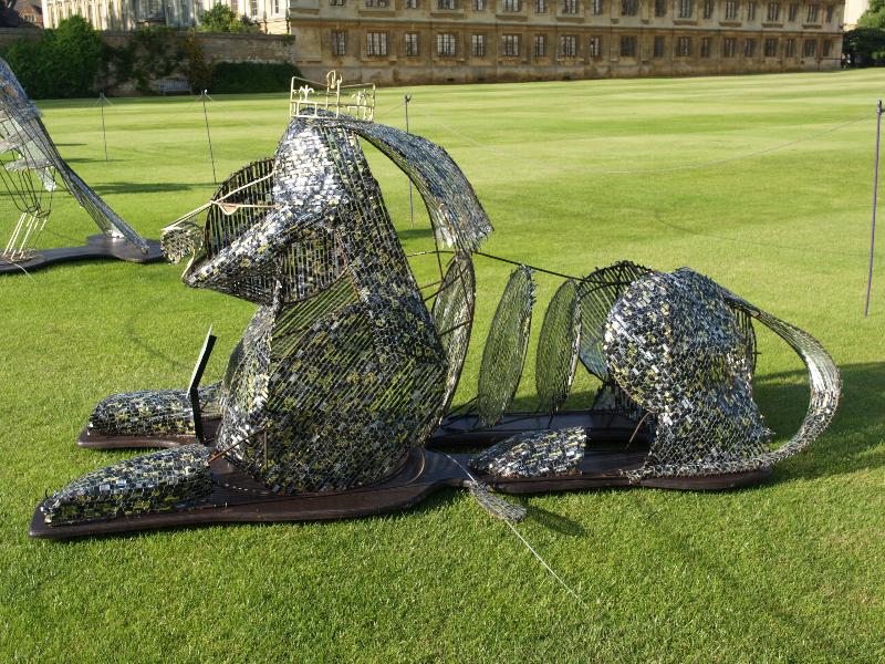 Cambridge, England: King's College: The Lion of England (2012, Tom Hiscocks)