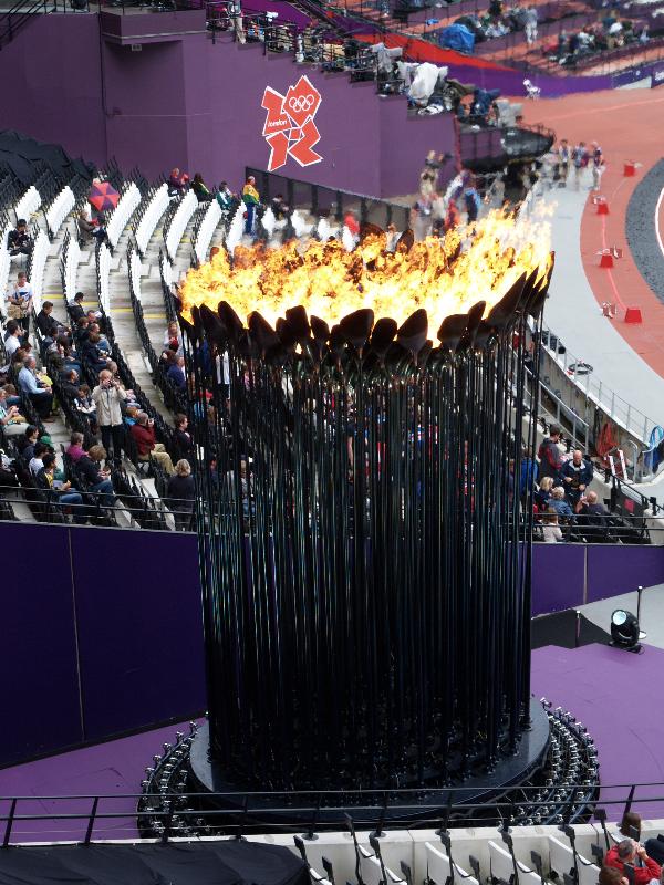 London, England: Olympic Park, Olympic Stadium: Olympic Flame