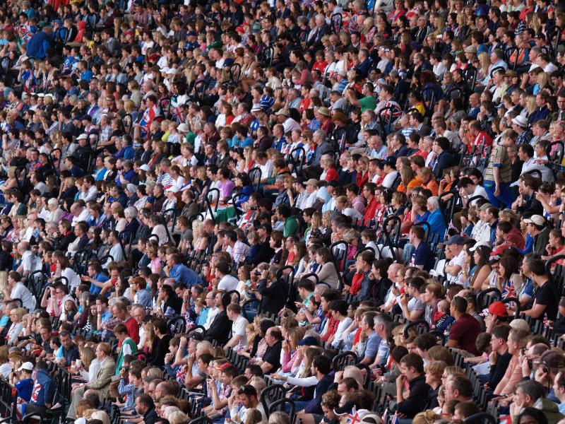 London, England: Olympic Park, Olympic Stadium: spectators