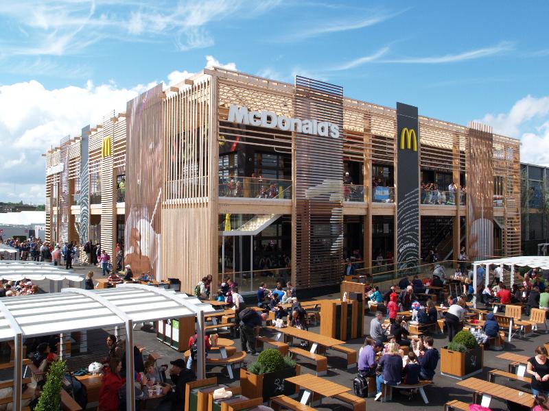 London, England: Olympic Park, larger McDonald's: view (2012, AEW Architects)