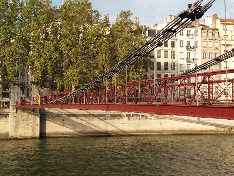 Lyon, France: Passerelle St Vincent: view