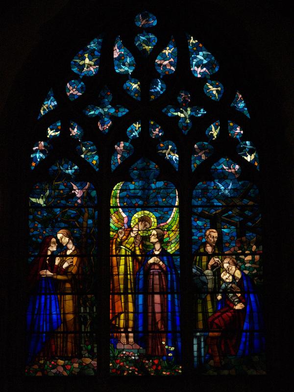 Lyon, France: L'Eglise Saint-Bonaventure: Saint Bonaventure (??) (1945, artist Louis Charrat, stained glass maker Josephine Lamy-Paille)