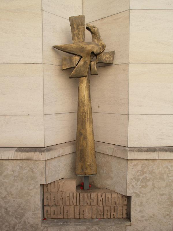 Lyon, France: Eglise armenienne Saint-Jacques: monument to Armenians who died for France