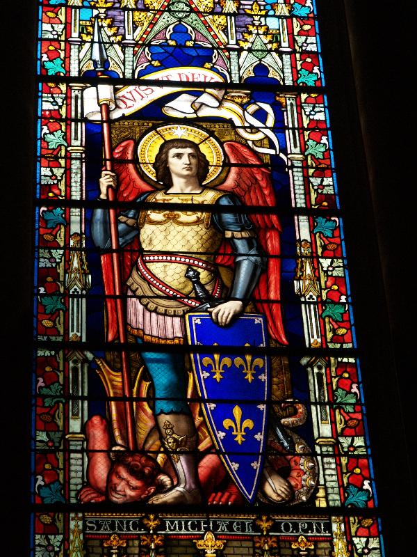 Lyon, France: Basilique Saint-Martin d'Ainay: St Michael