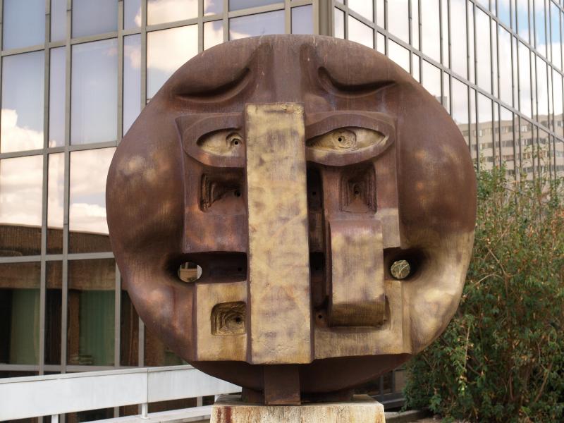 Lyon, France: Rue Servient, Cite d'Administrative d'Etat: sculpture (Etienne Martin)