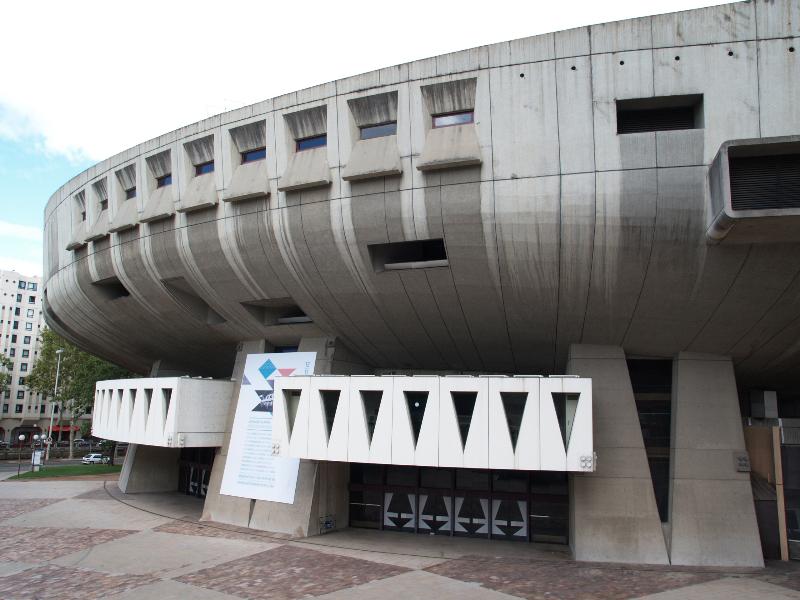Lyon, France: Rue Garibaldi, Auditorium Maurice-Ravel: viwe (1975, Henri Pottier and Charles Delfante)