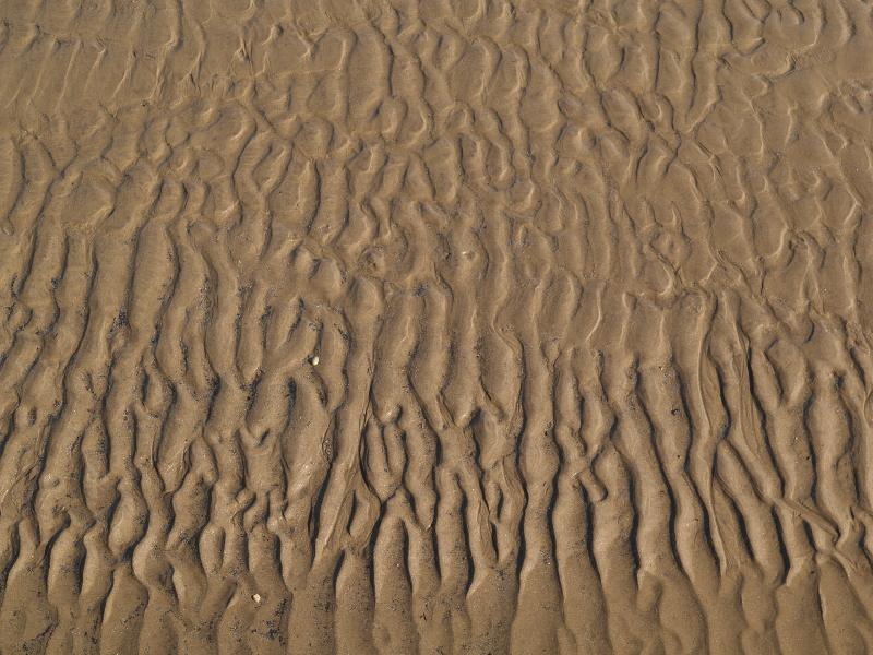 Scarborough, England: beach: ripples in sand